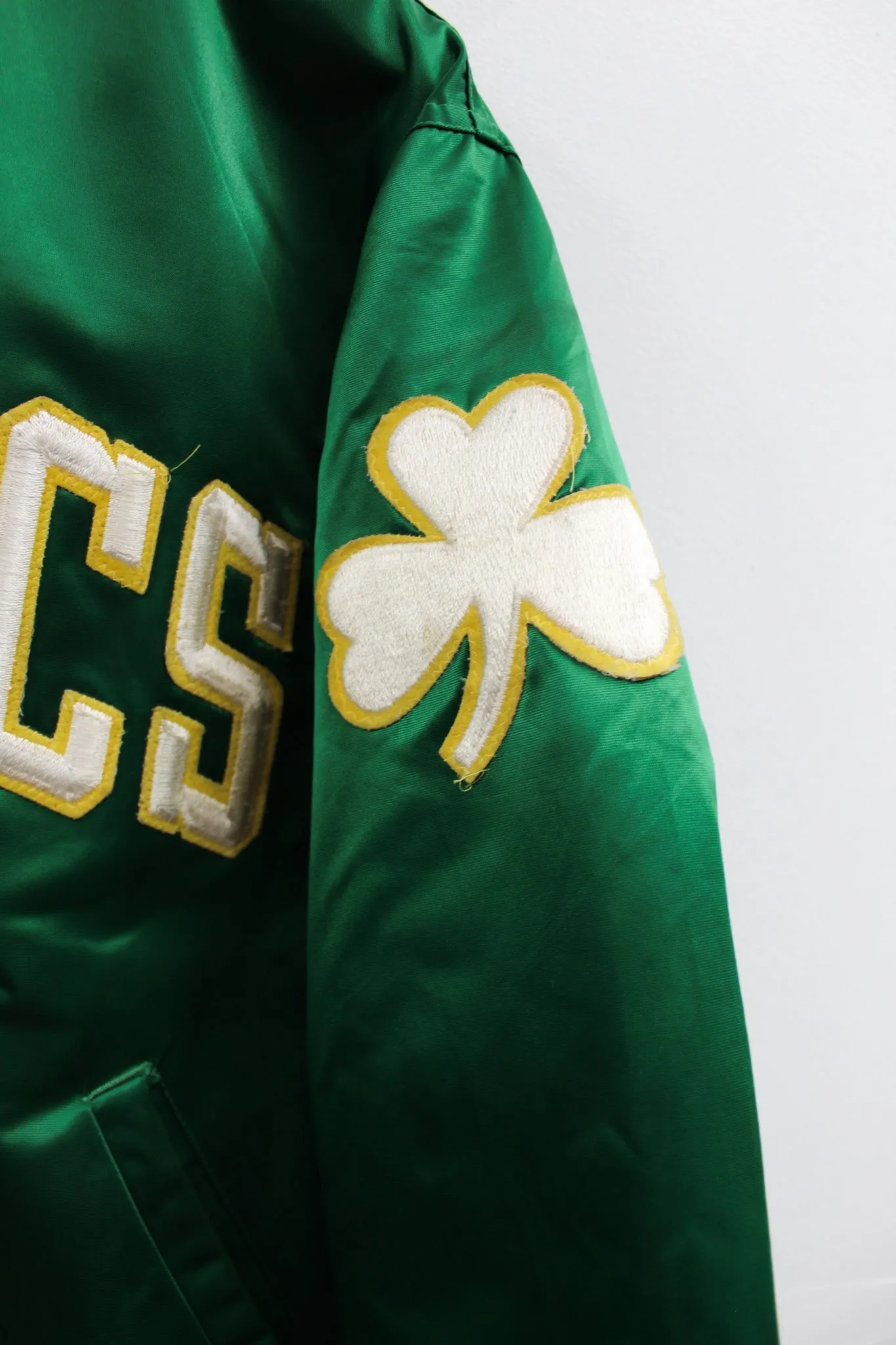 X - Vintage Starter NBA Boston Celtics Satin Bomber Jacket sold by HG Vintage product image thumbnail 3