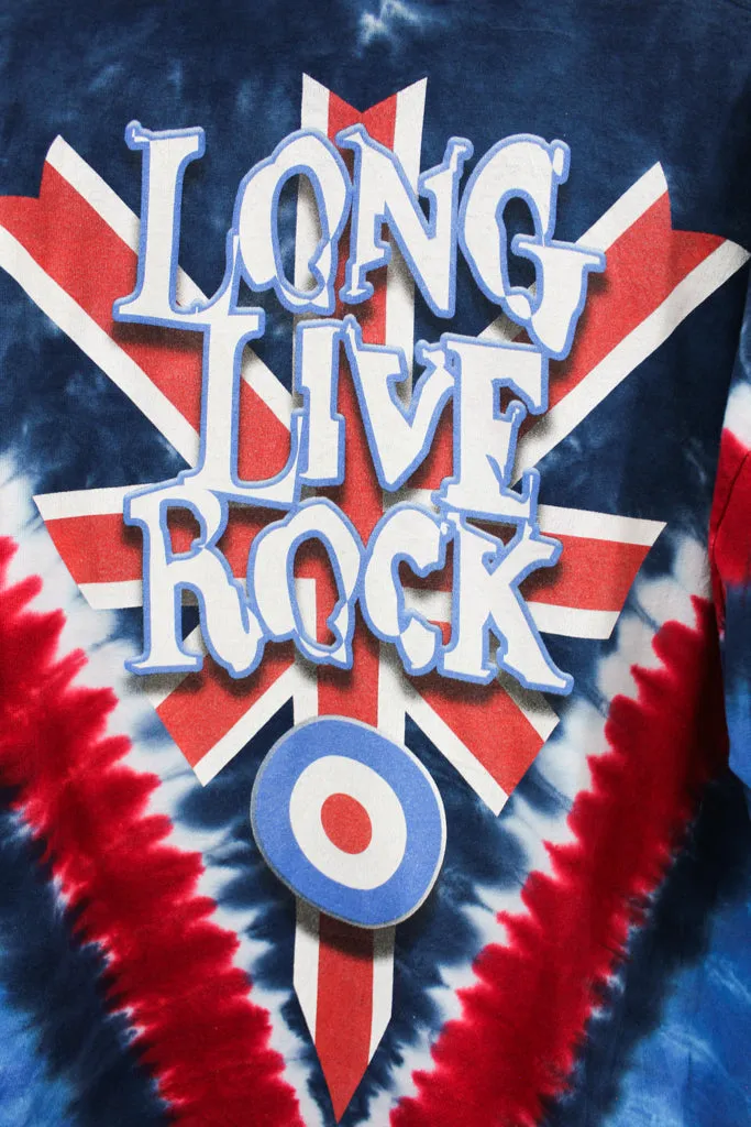 Z- Vintage 90s The Who Liquid Blue Long Live Rock Union Jack Tie Dye Tee sold by HG Vintage product image thumbnail 5