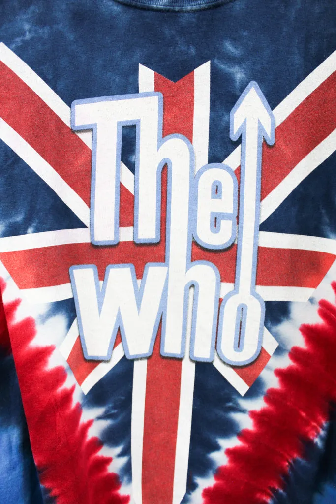 Z- Vintage 90s The Who Liquid Blue Long Live Rock Union Jack Tie Dye Tee sold by HG Vintage product image thumbnail 2