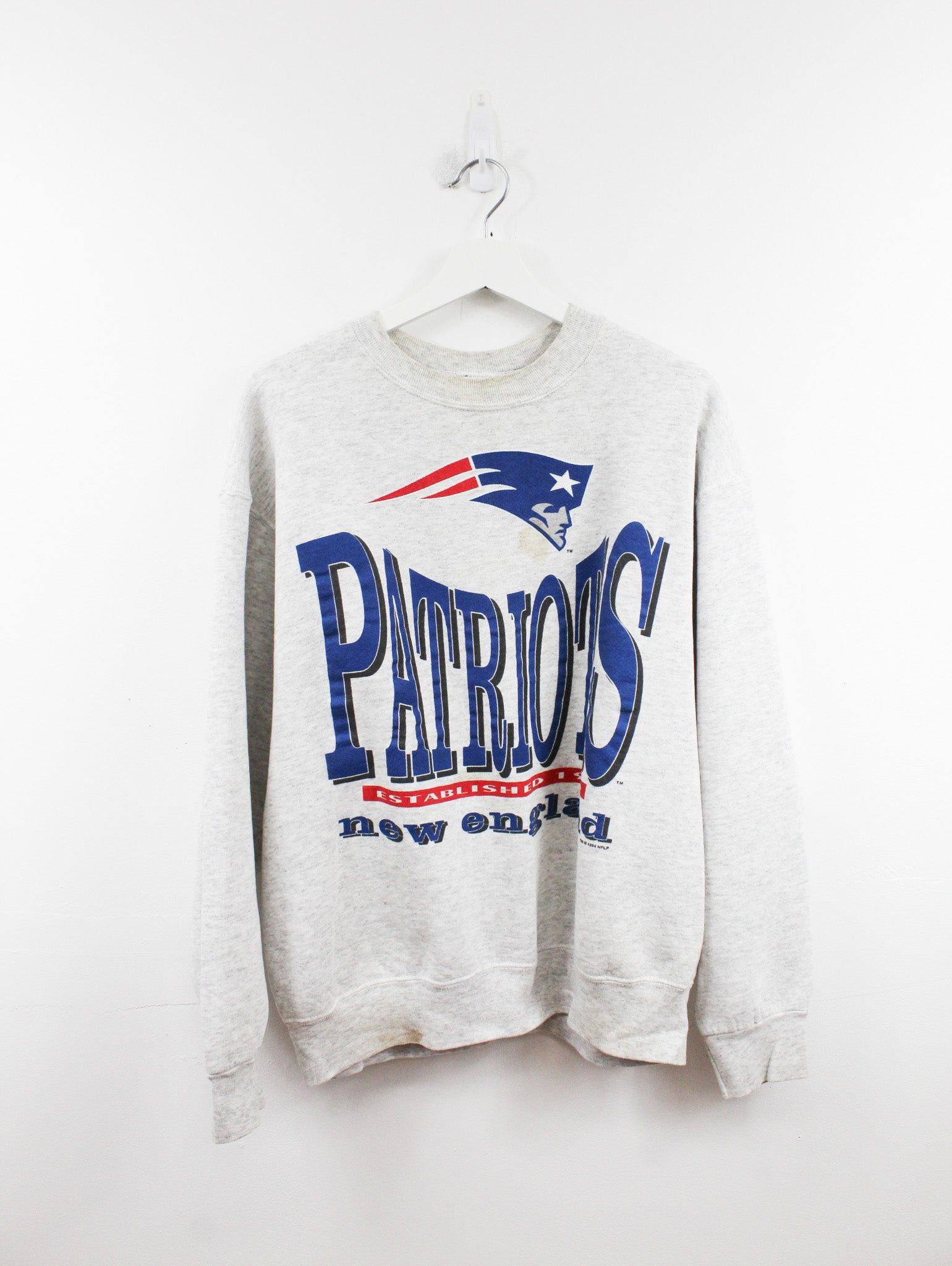 NFL New England Patriots 94' Logo Crewneck sold by HG Vintage