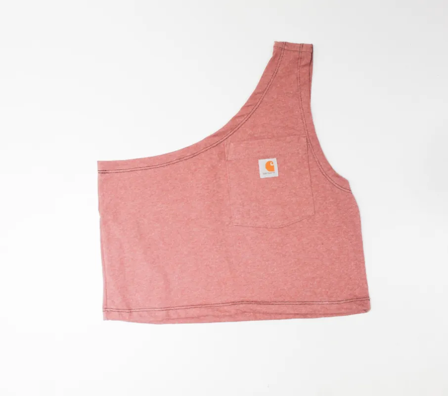 Haus Of Mojo Vintage Reworked Carhartt One Shoulder Cropped Top sold by HG Vintage