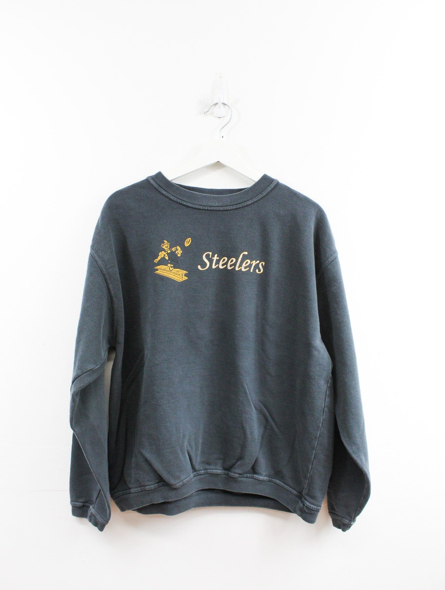 NFL Pittsburgh Steelers Script PJ Mike Crewneck sold by HG Vintage