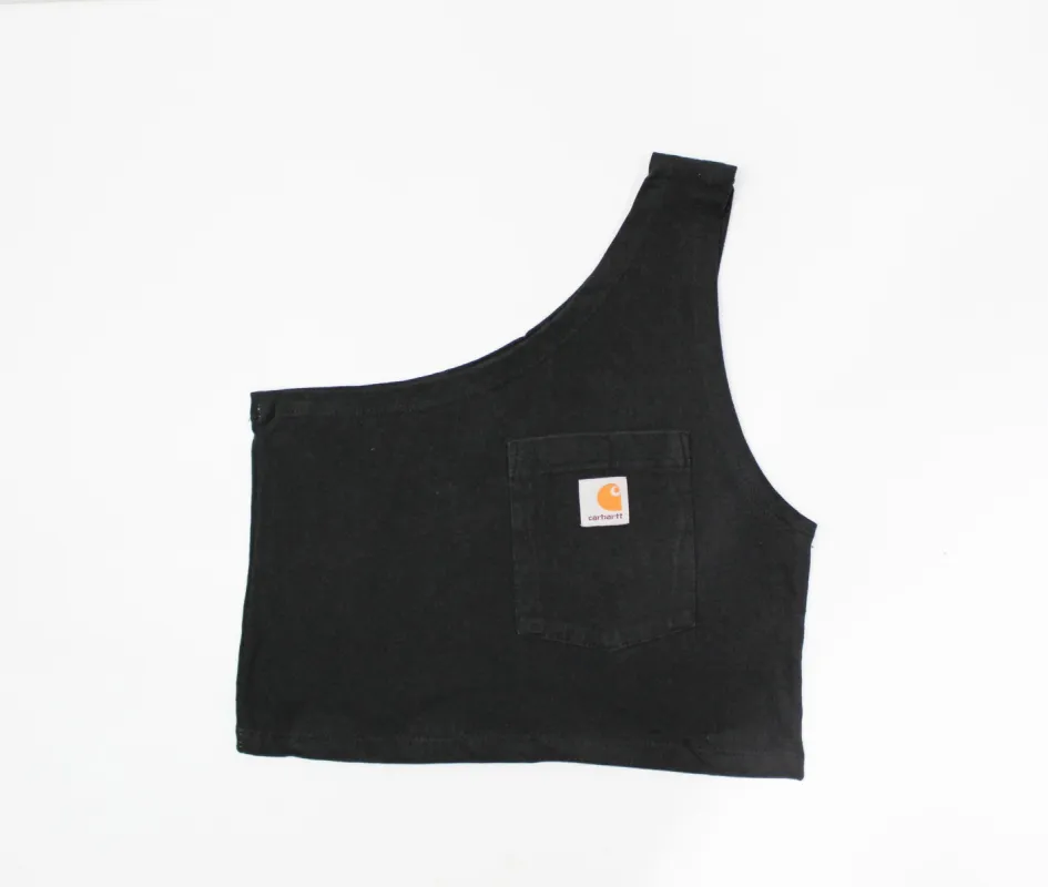 Haus Of Mojo Vintage Reworked Carhartt One Shoulder Cropped Top sold by HG Vintage