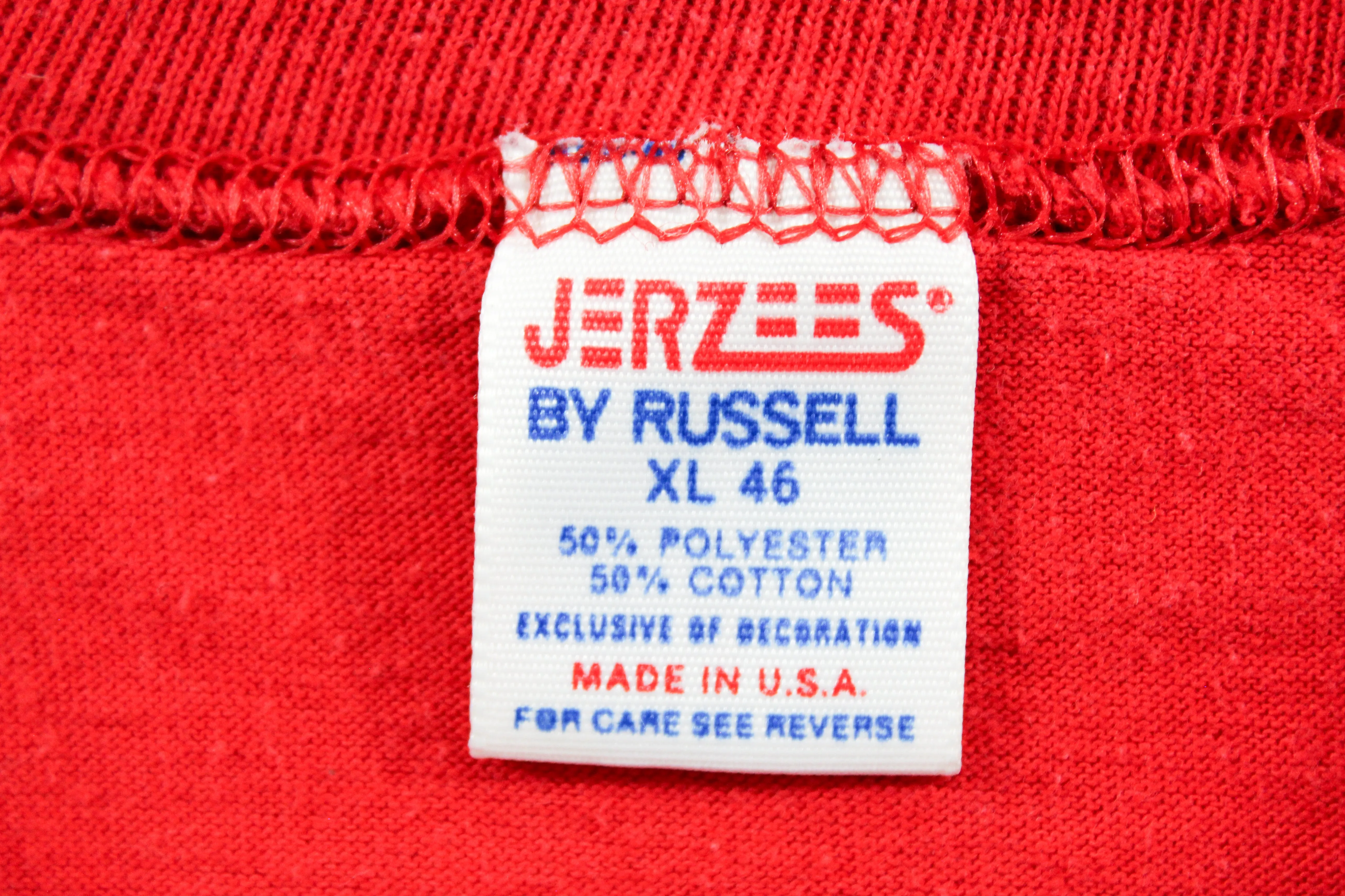 X - Vintage Single Stitch Hamilton Construction Equipment Jerzees Tag Tee sold by HG Vintage product image thumbnail 3