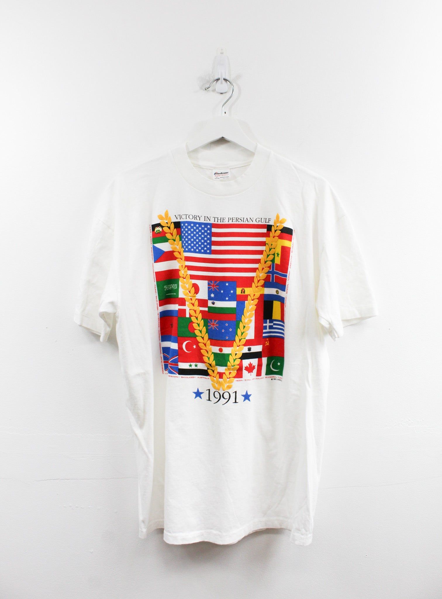 Vintage 1991 Victory In The Persian Gulf Graphic Tee sold by HG Vintage