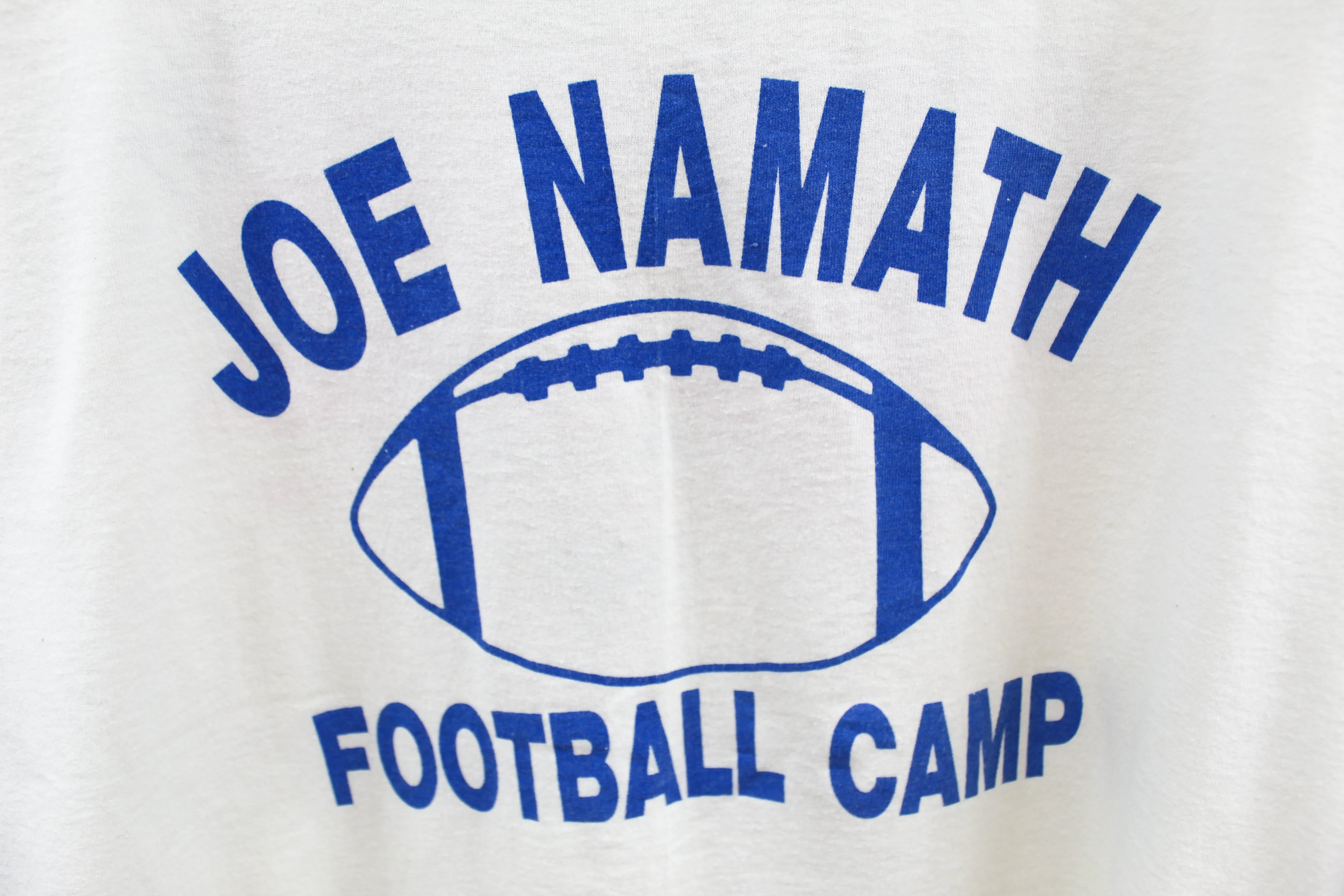Z - Vintage Single Stitch NFL Joe Namath Football Camp Hanes Heavyweight Tee sold by HG Vintage product image thumbnail 2