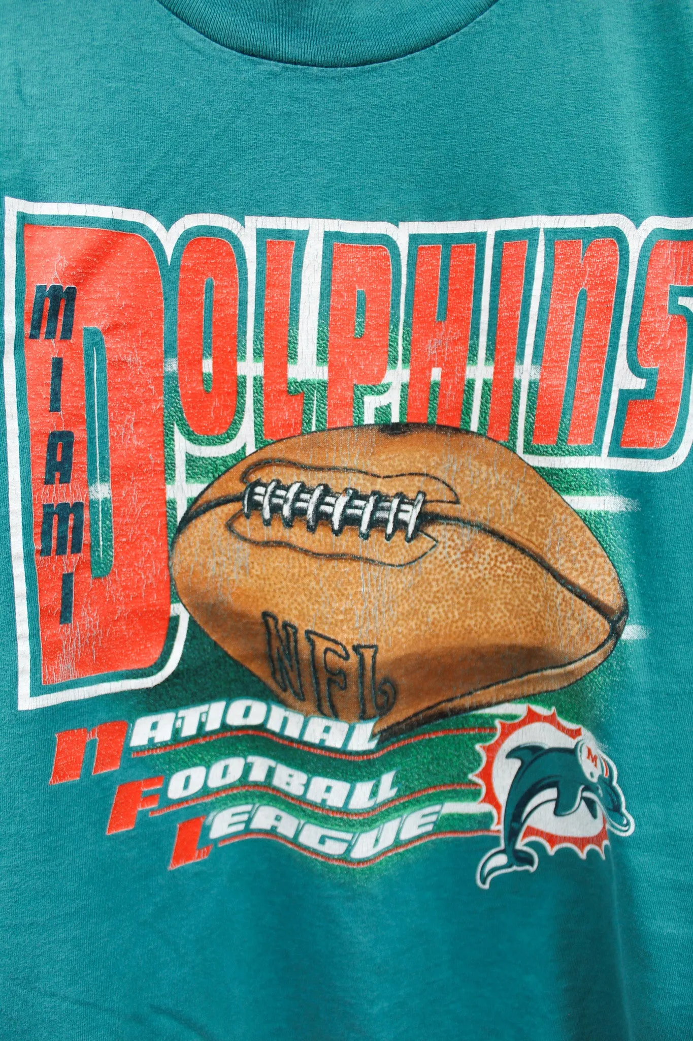 X - Vintage NFL Logo 7 Miami Dolphins Graphic Tee sold by HG Vintage product image thumbnail 2