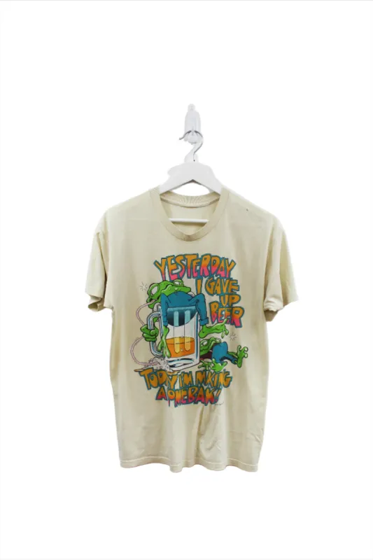 Z - Vintage Single Stitch Yesterday I Gave Up Beer Frogs Tee sold by HG Vintage