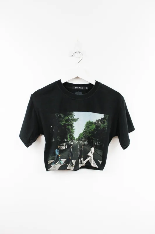 Haus Of Mojo Vintage Reworked Beatles Abbey Road Crop Baby Tee sold by HG Vintage