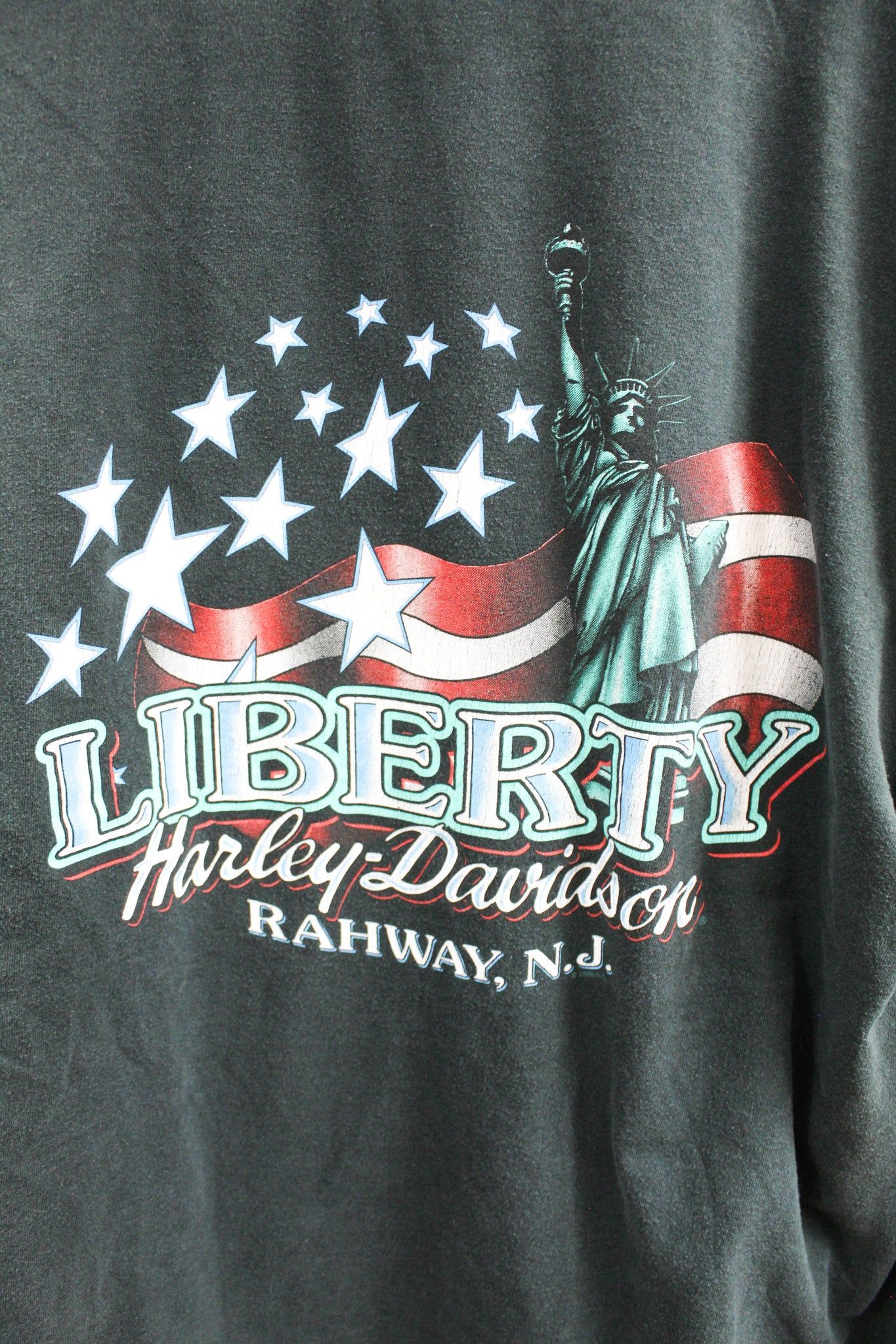 Vintage 1998 Harley Davidson Liberty Rahway NJ. Long Sleeve Tee sold by HG Vintage product image thumbnail 5