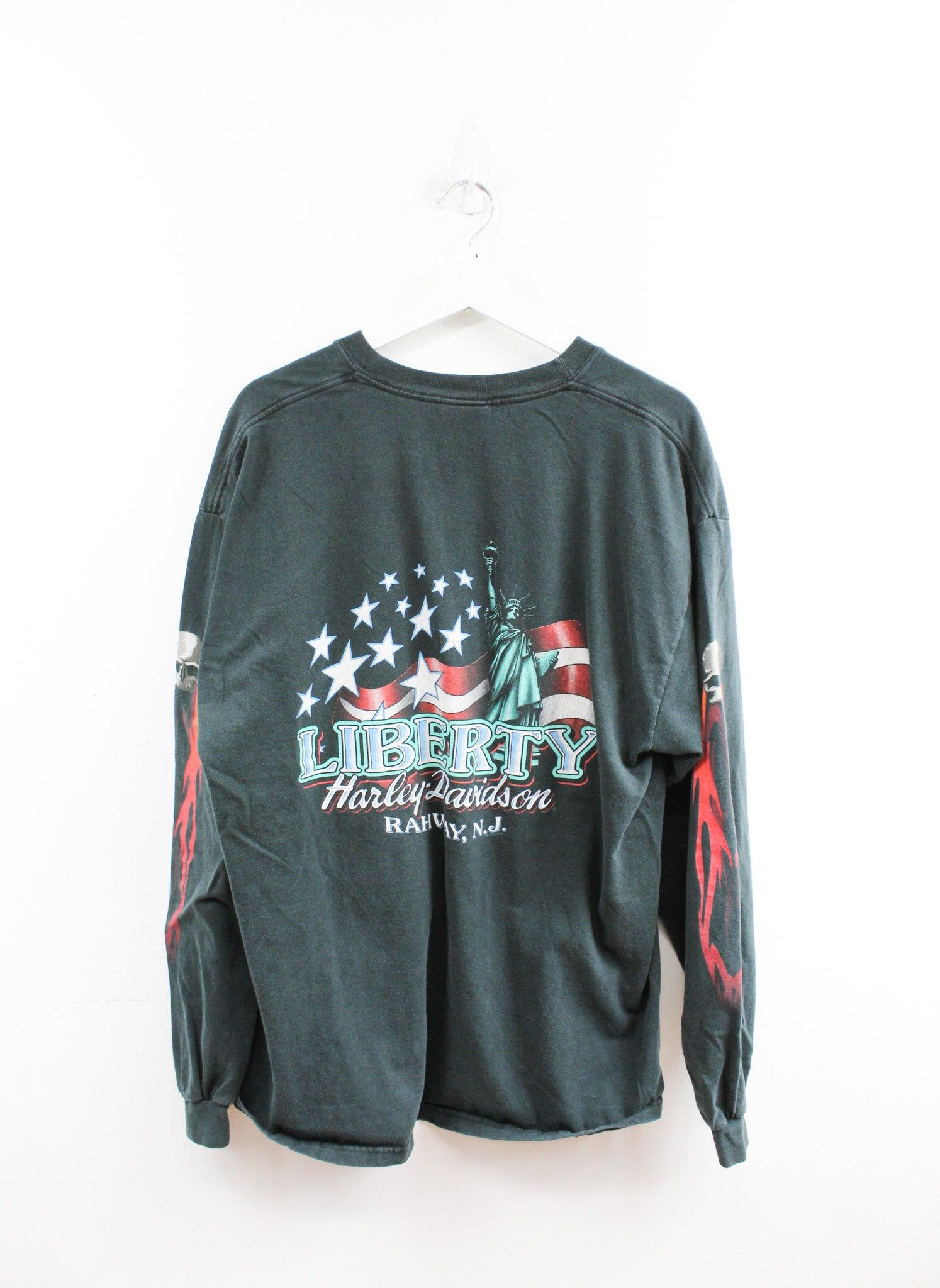 Vintage 1998 Harley Davidson Liberty Rahway NJ. Long Sleeve Tee sold by HG Vintage product image thumbnail 4