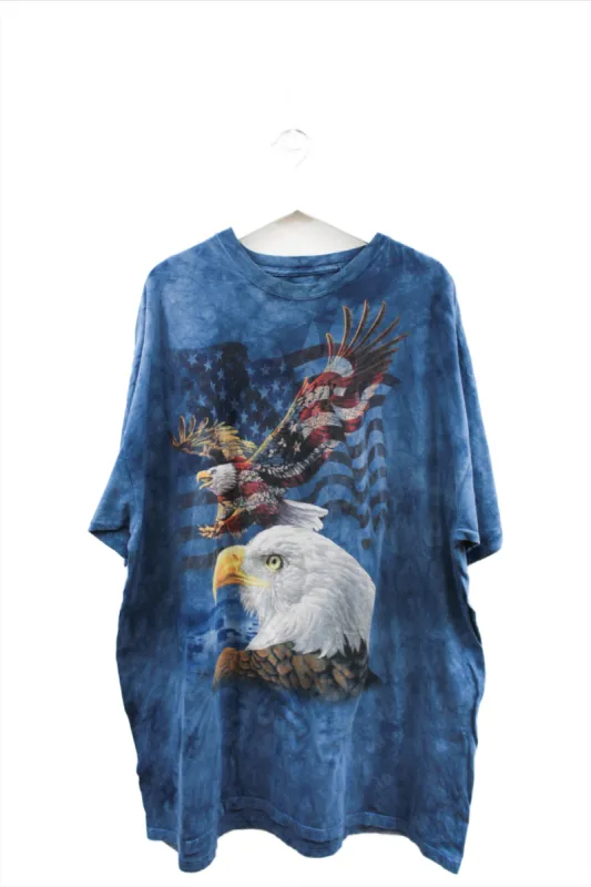 X - The Mountain American Flag & Eagles Tee sold by HG Vintage