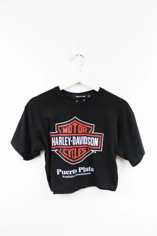 Haus Of Mojo Vintage Reworked Harley Puerto Plata Crop Baby Tee sold by HG Vintage