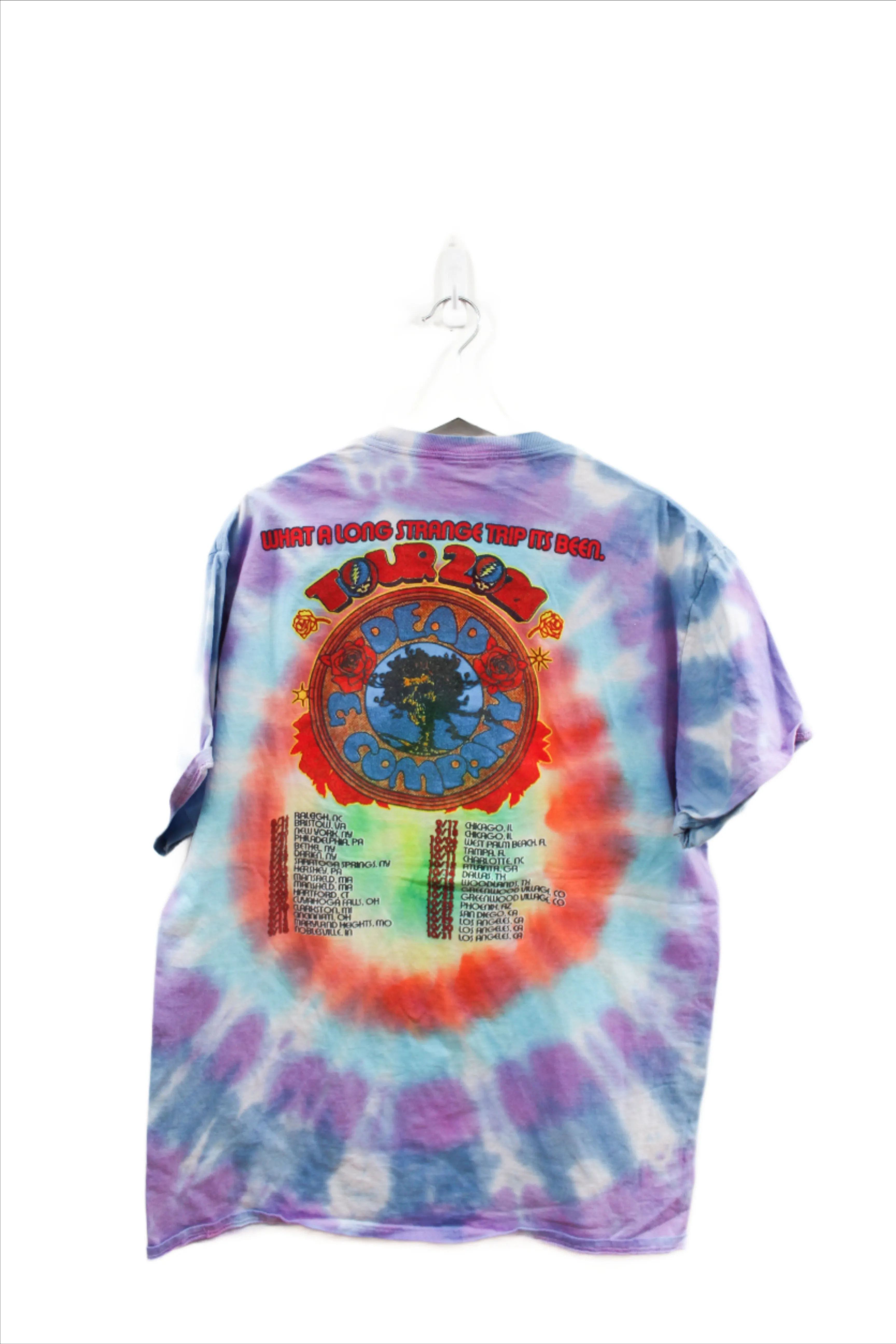 X - 2021 Grateful Dead What a long Trip its Been Tie Dye Tee sold by HG Vintage product image thumbnail 4