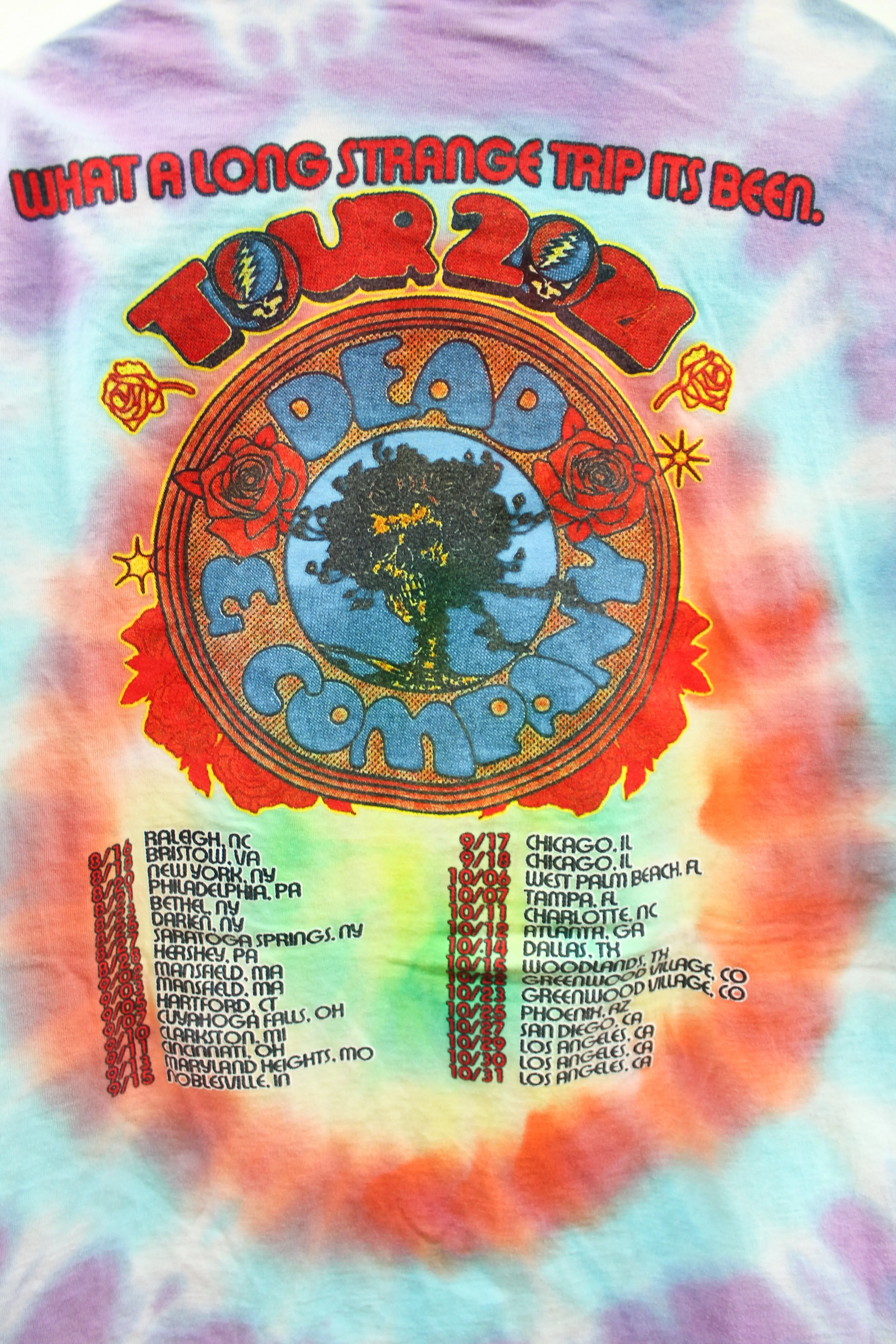 X - 2021 Grateful Dead What a long Trip its Been Tie Dye Tee sold by HG Vintage product image thumbnail 5