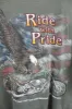 X - Vintage Ride With Pride American Flag Eagle & Motorcycle Tee sold by HG Vintage