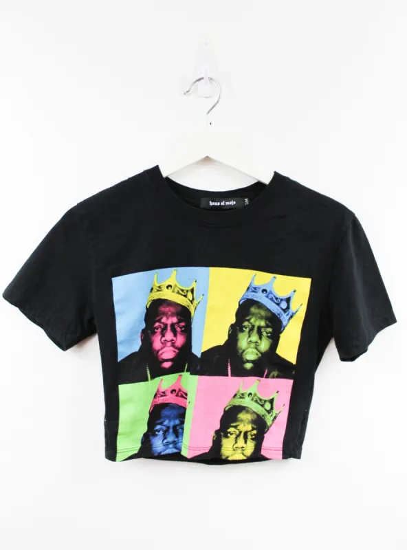 Haus Of Mojo Vintage Reworked Biggie Collage Crop Baby Tee sold by HG Vintage