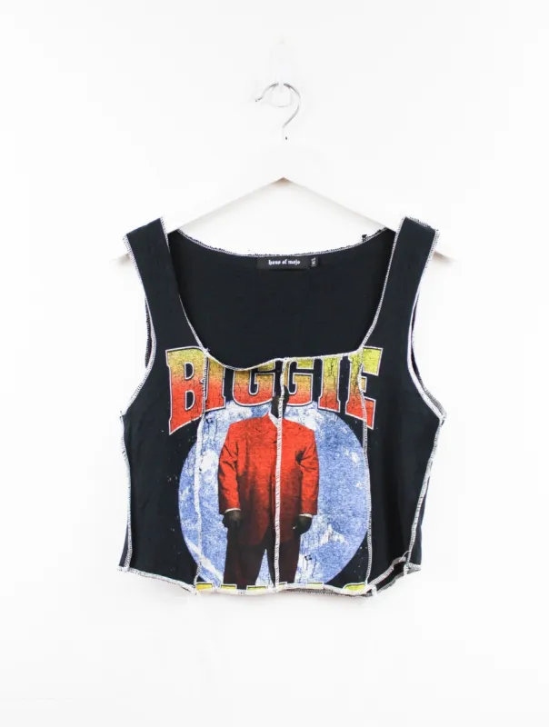 Haus Of Mojo Reworked Vintage Biggie Globe Double Stitch Crop Top sold by HG Vintage