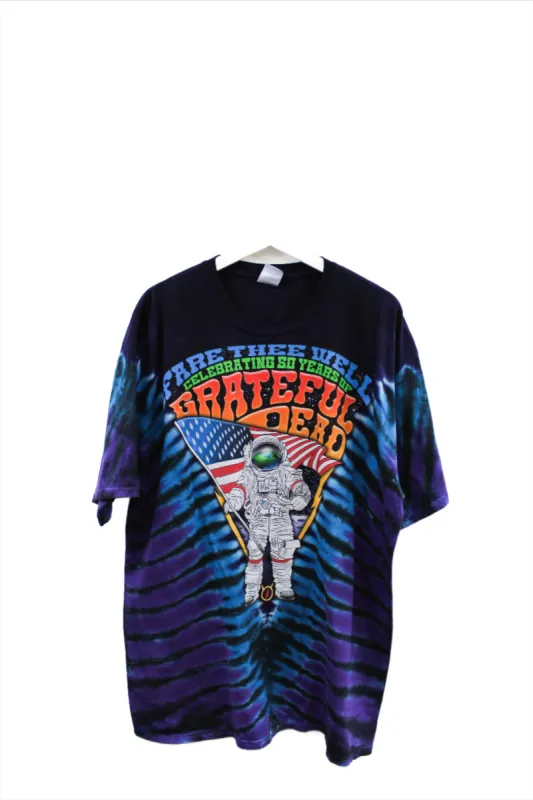 X- Grateful Dead Fare Thee Well Tie Dye Tee sold by HG Vintage