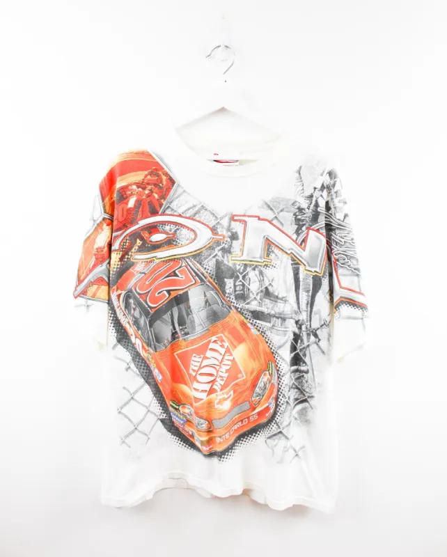 Vintage Nascar Tony Stewart Home Depot Car All Over Print Tee sold by HG Vintage