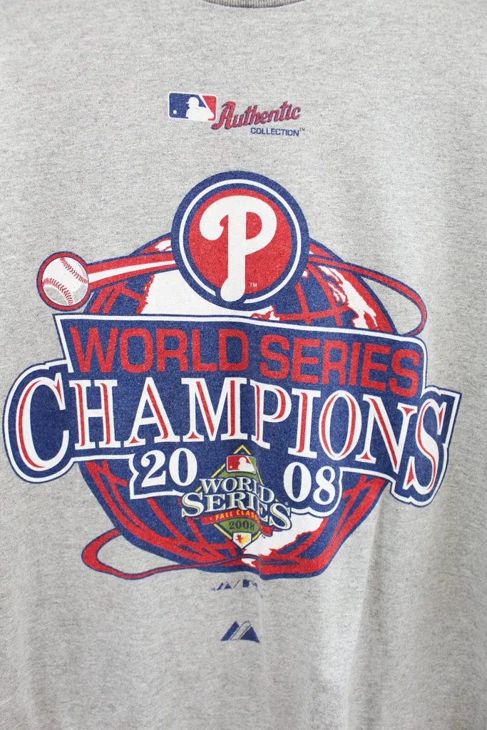 Z - 2008 Majestic MLB Philadelphia Phillies World Series Champions Tee sold by HG Vintage product image thumbnail 2