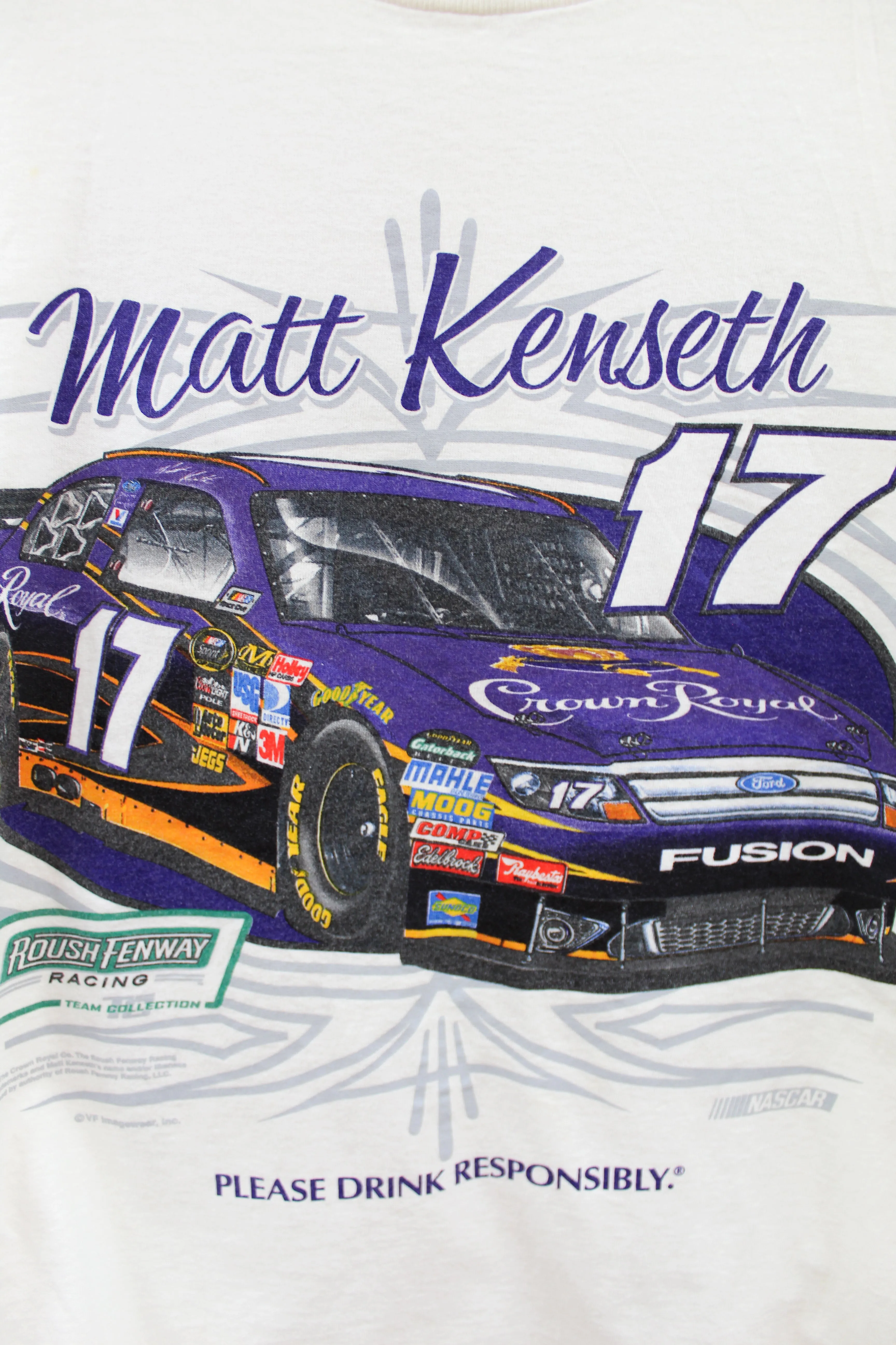 Z - Vintage Nascar Matt Kenseth Crown Royal Car #17 Jumbo Print Tee sold by HG Vintage product image thumbnail 2