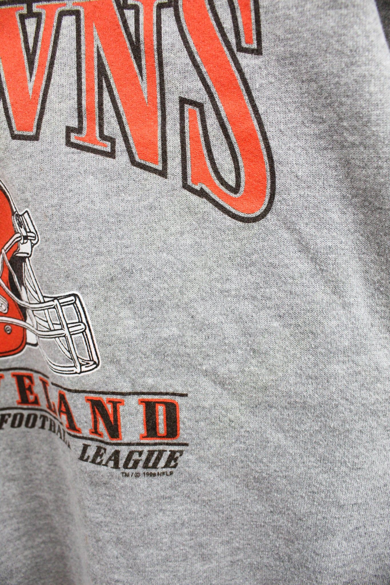 Vintage 98' NFL Cleveland Browns Helmet Logo Crewneck sold by HG Vintage product image thumbnail 3