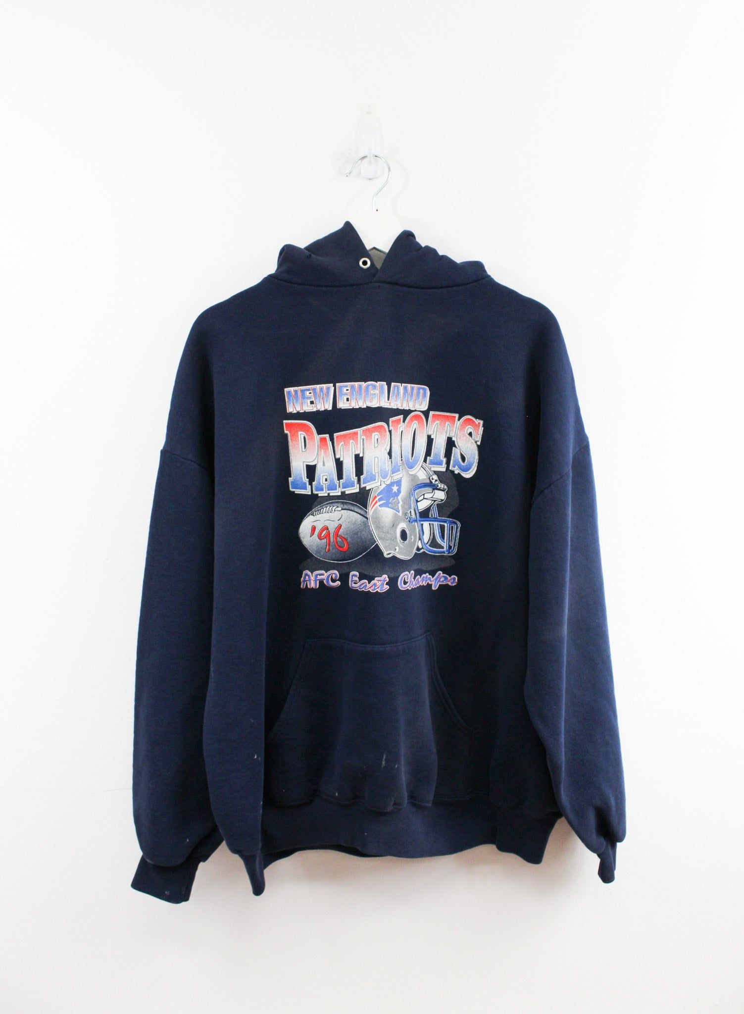 Vintage NFL 96' New England Patriots AFC East Champ Hoodie sold by HG Vintage