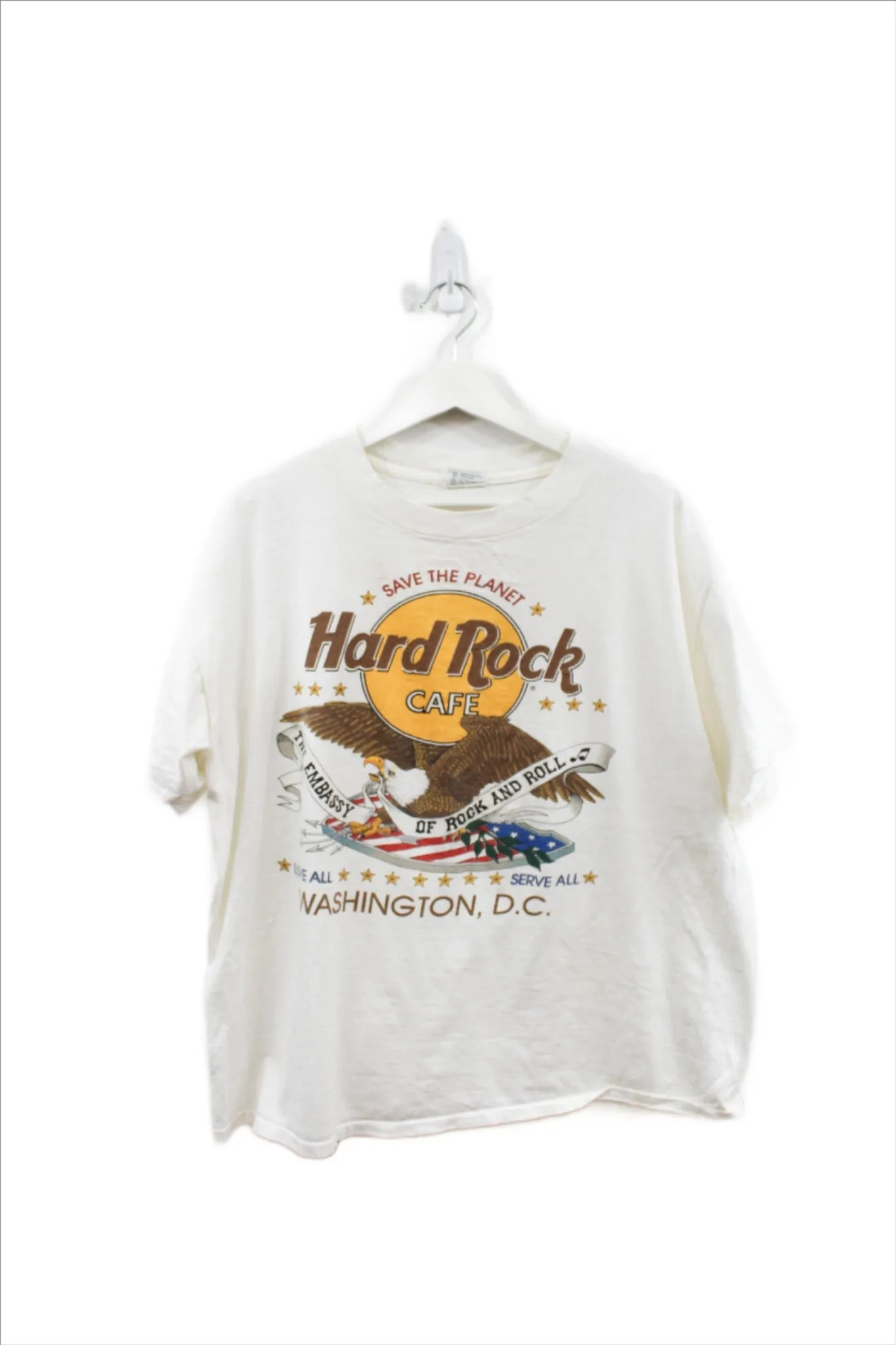 X - Vintage Hard Rock Cafe Washington DC Eagle Tee sold by HG Vintage