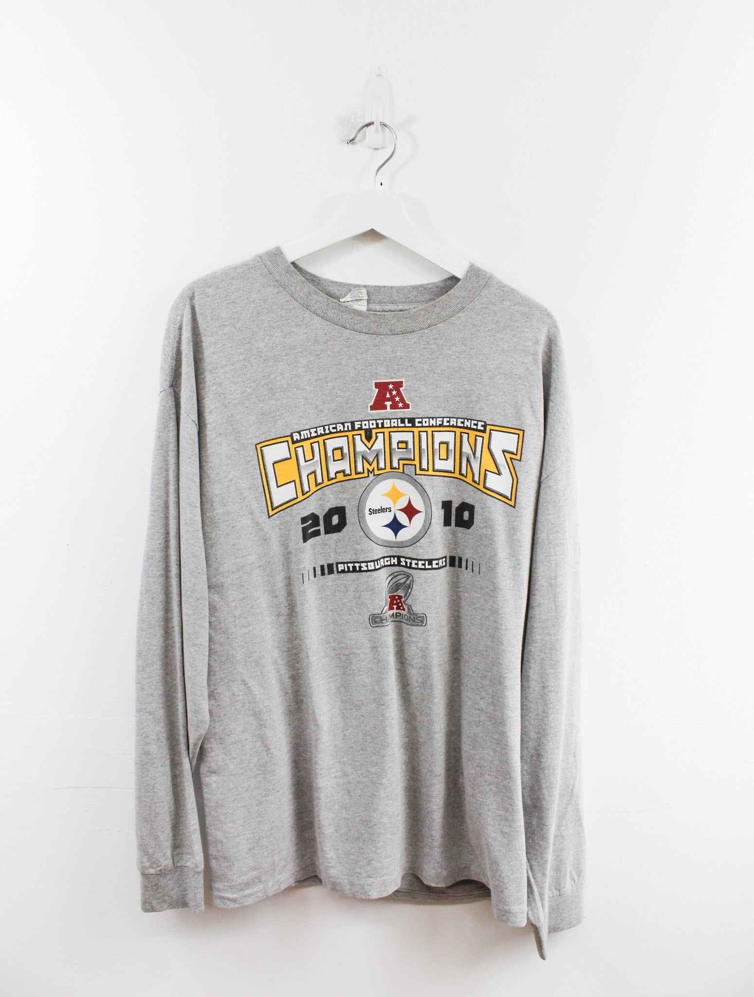 NFL Pittsburgh Steelers 2010 AFC Champ Long Sleeve Tee sold by HG Vintage