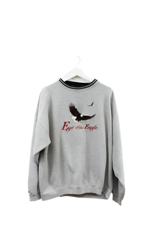 Z- Vintage Eye Of The Eagle Head Waters Embroidered Crewneck sold by HG Vintage