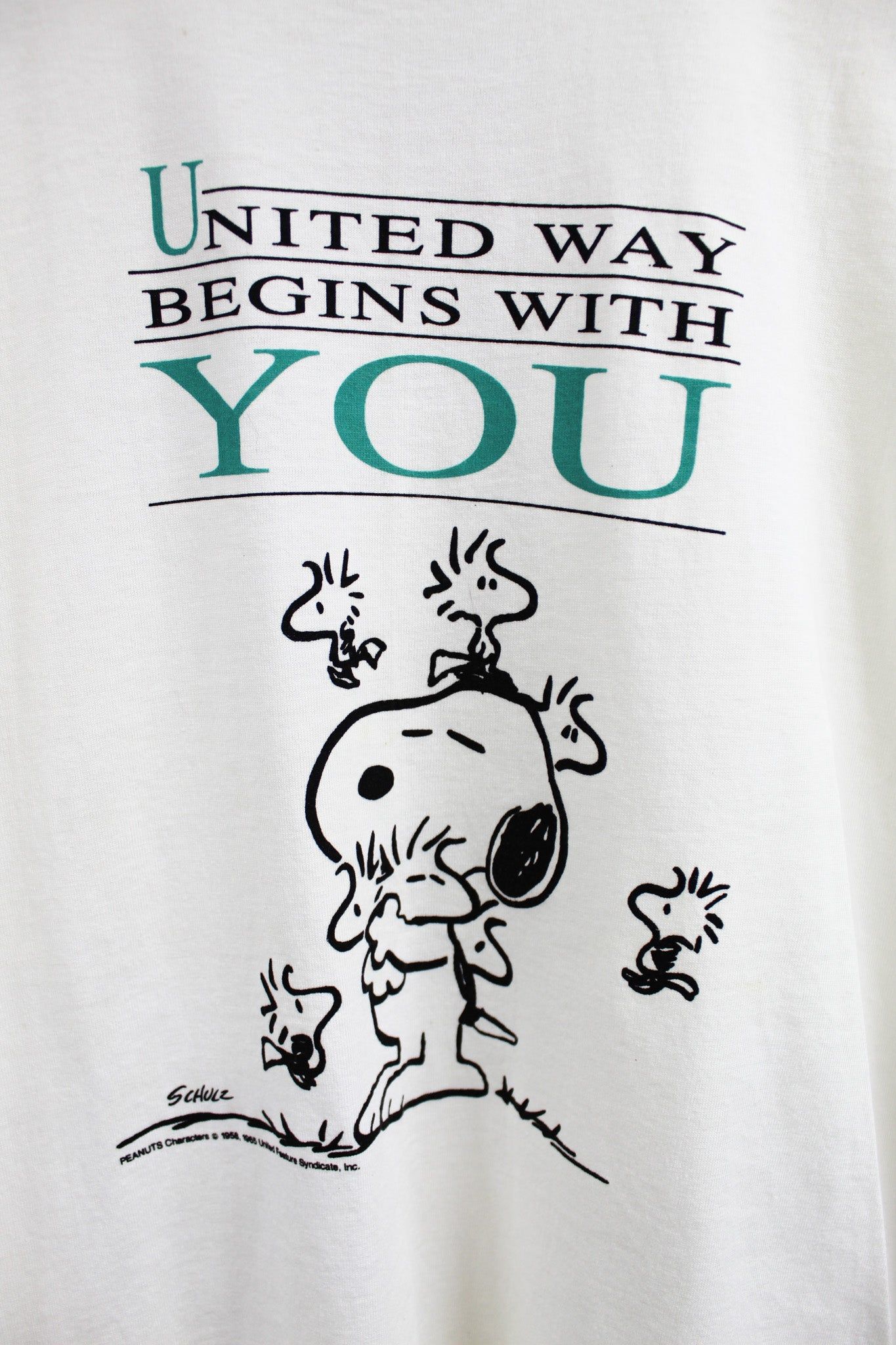 Snoopy & Woodstock Schulz '90s Peanut Long Sleeve Tee sold by HG Vintage product image thumbnail 2