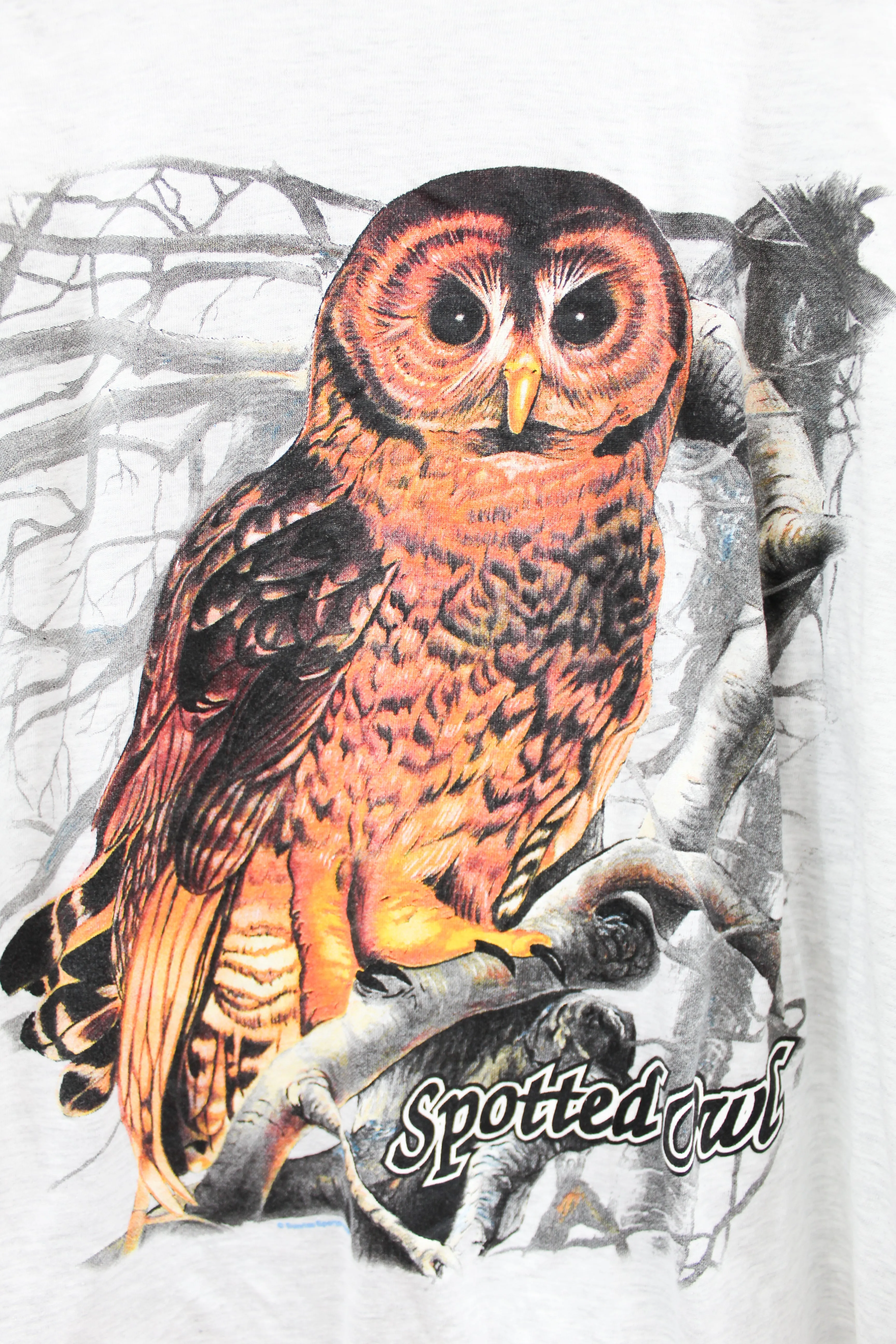 X - Vintage Spotted Owl Graphic Tee sold by HG Vintage product image thumbnail 2