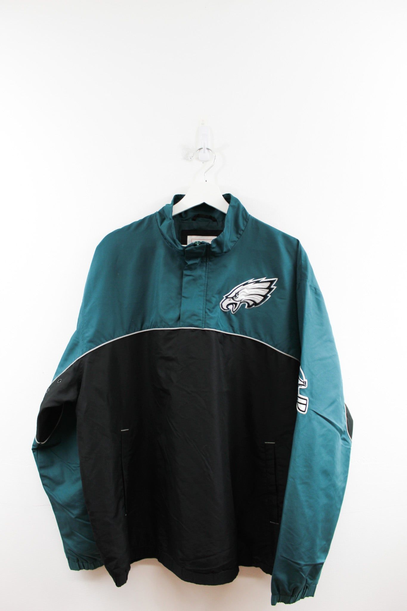 CC- Vintage NFL Philadelphia Eagles Quarterzip Nylon Windbreaker sold by HG Vintage