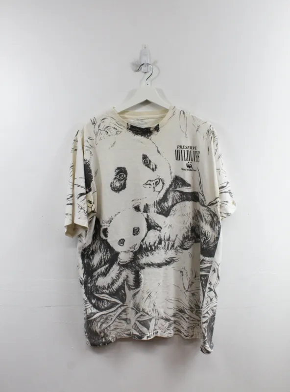 Vintage World Wildlife Fund Panda All Over Print Tee sold by HG Vintage