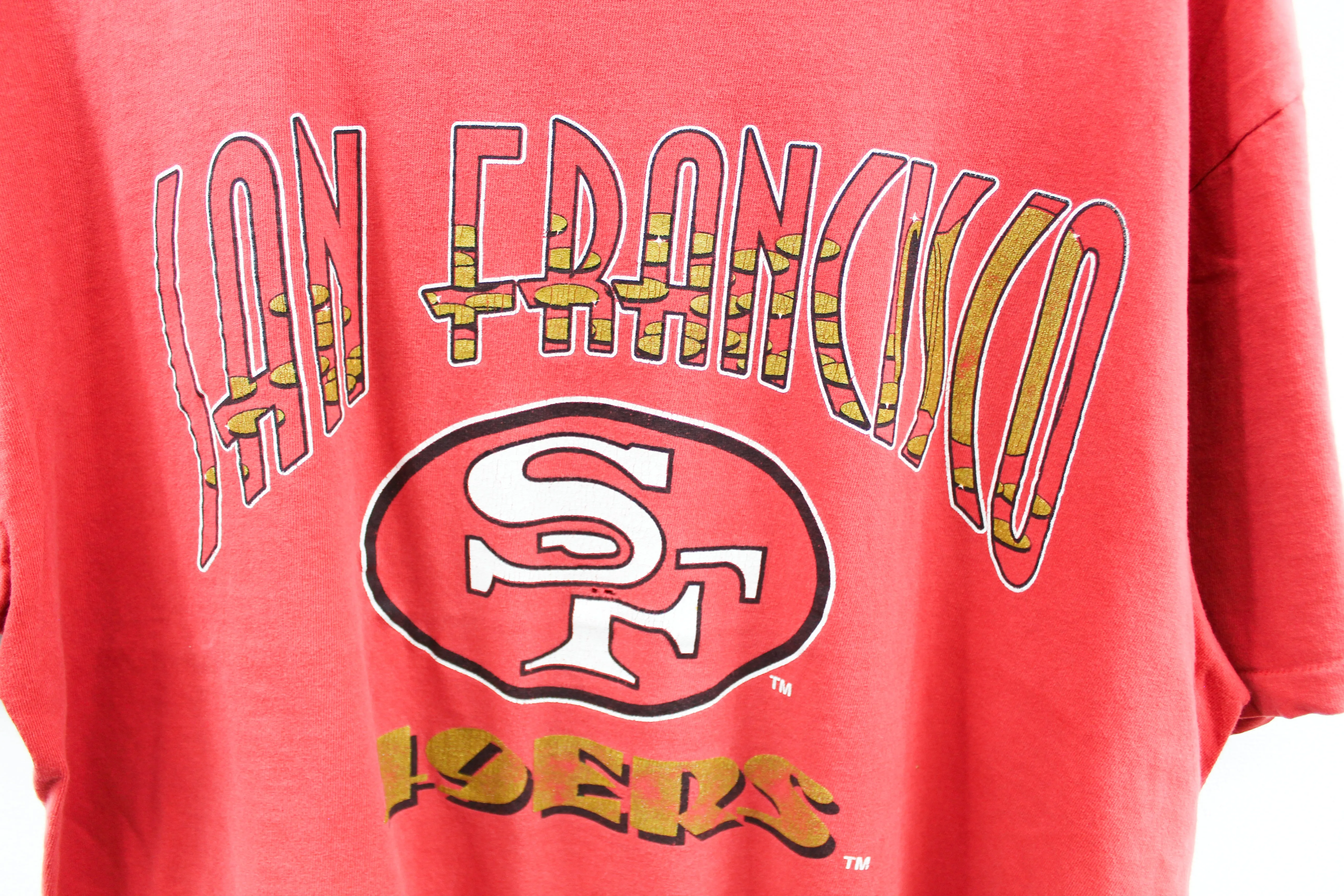 X - Vintage Single Stitch Nutmeg San Francisco 49ers Logo Tee sold by HG Vintage product image thumbnail 2