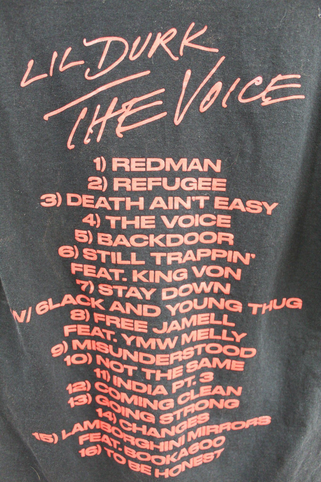 Lil Durk The Voice Album Tee sold by HG Vintage product image thumbnail 4