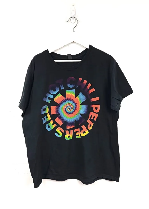 Red Hot Chili Peppers Tie Dye Logo Tee sold by HG Vintage