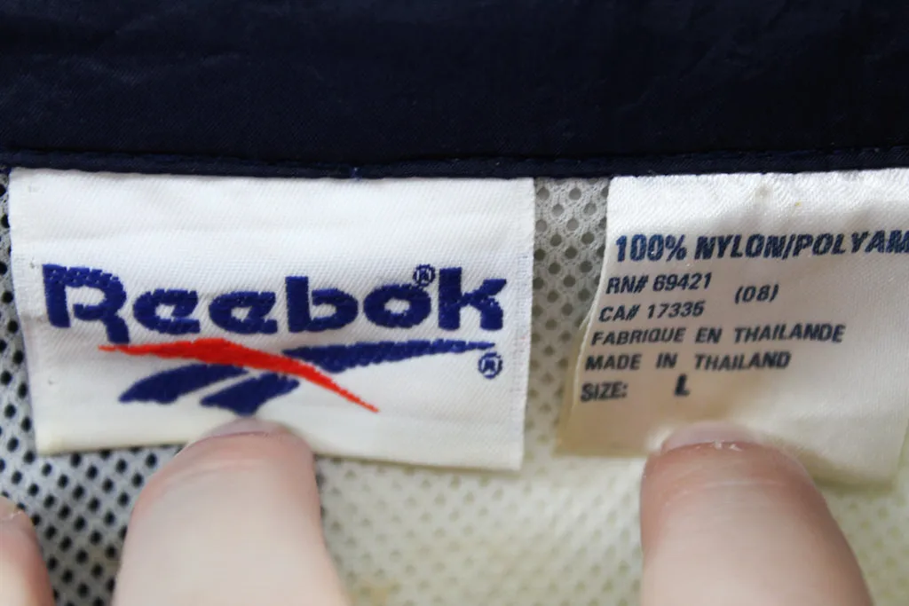 Z - Vintage 90s Reebok Sleeve Embroidered Script Nylon Windbreaker sold by HG Vintage product image thumbnail 5