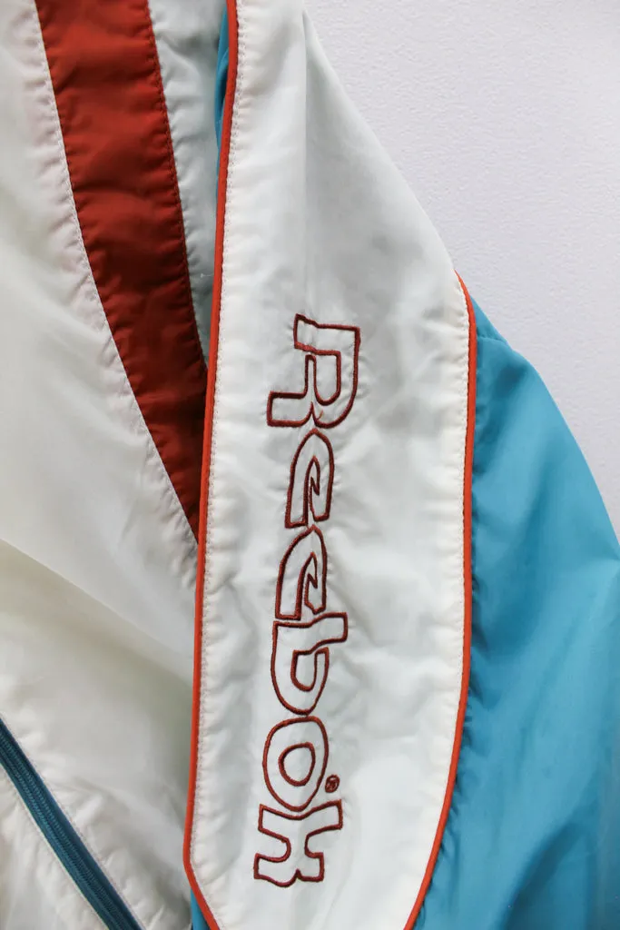 Z - Vintage 90s Reebok Sleeve Embroidered Script Nylon Windbreaker sold by HG Vintage product image thumbnail 3