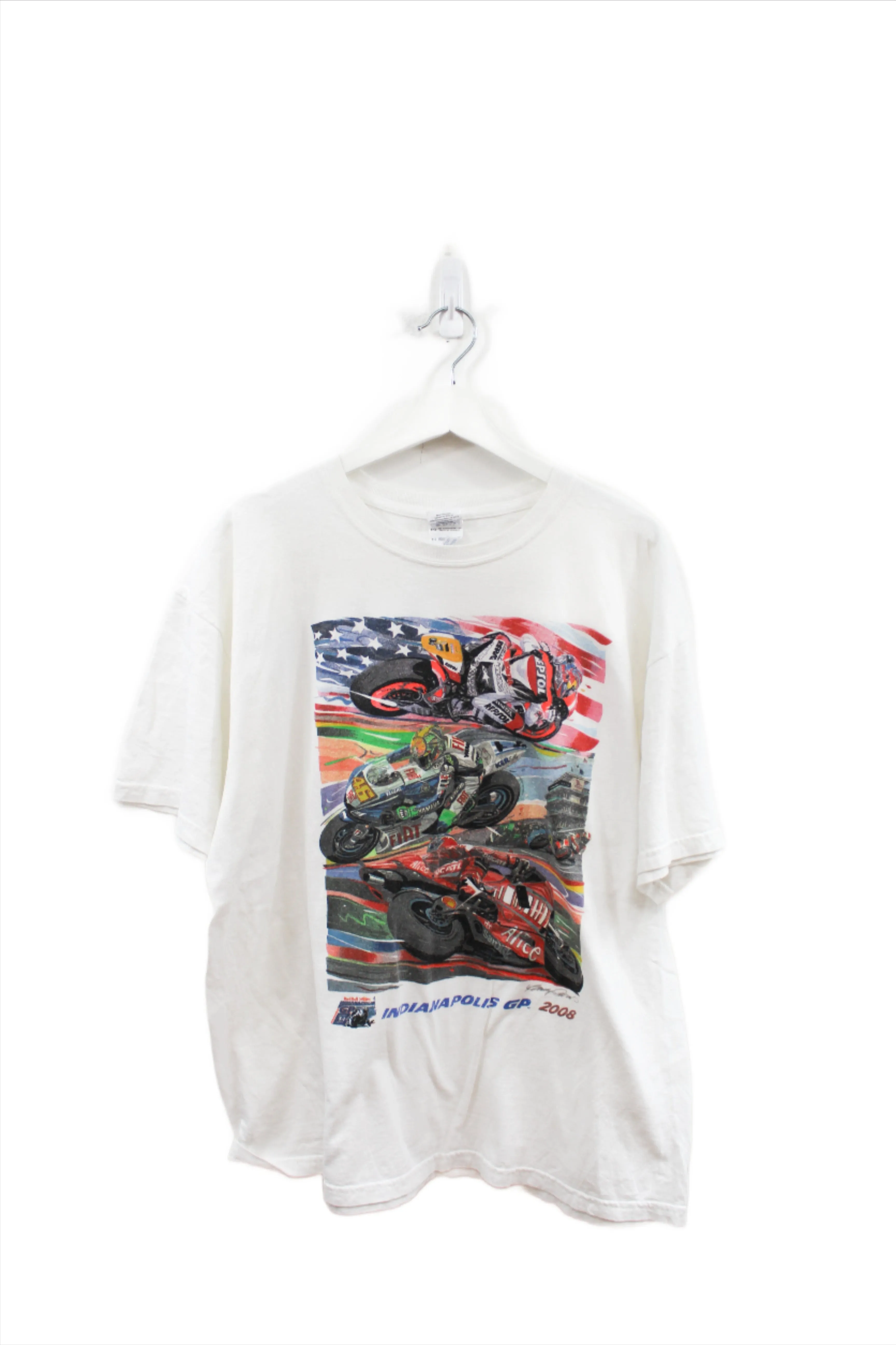 Z - 2008 Indianapolis GP Motorcycle Graphic Tee sold by HG Vintage