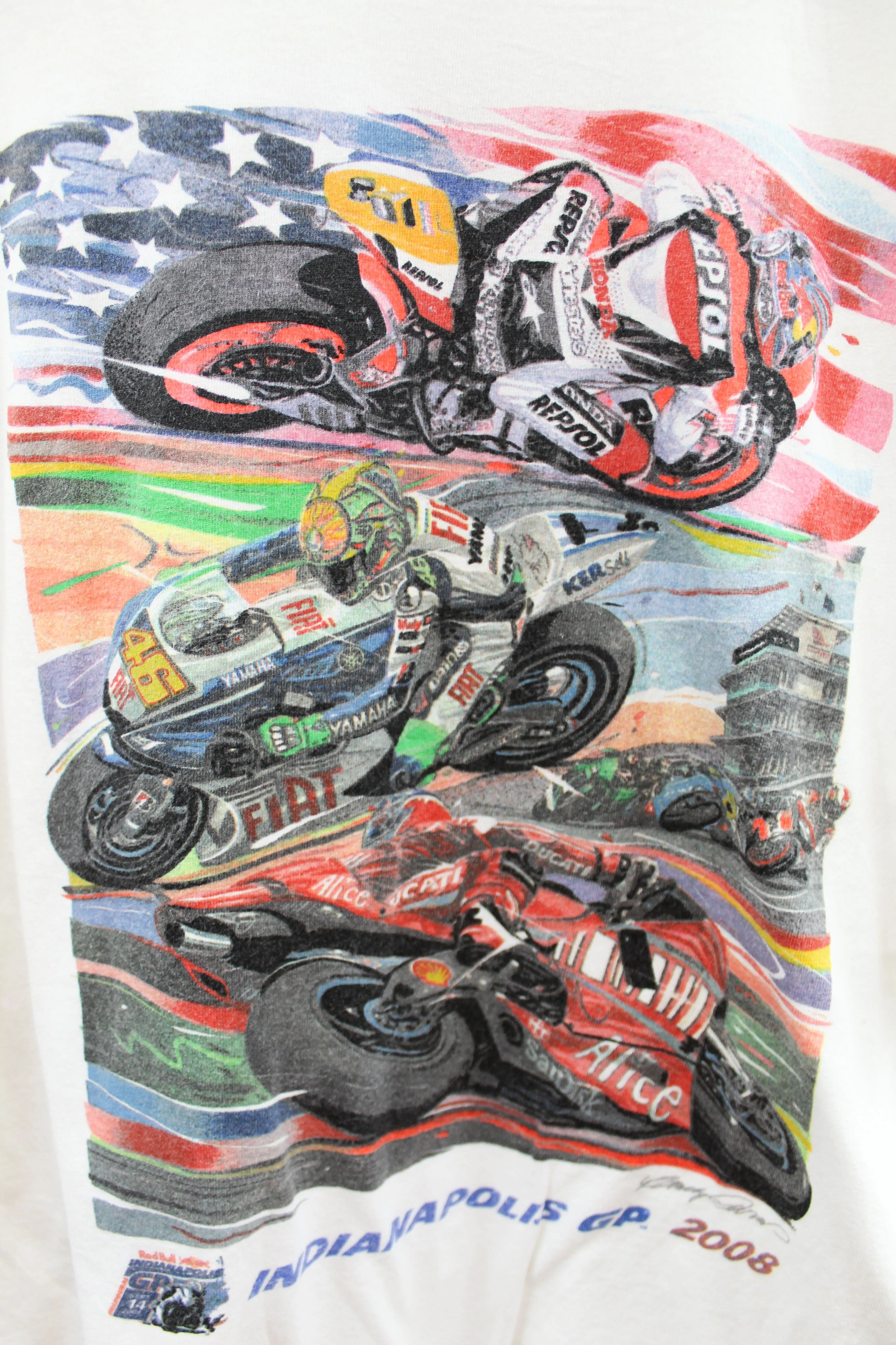 Z - 2008 Indianapolis GP Motorcycle Graphic Tee sold by HG Vintage product image thumbnail 2