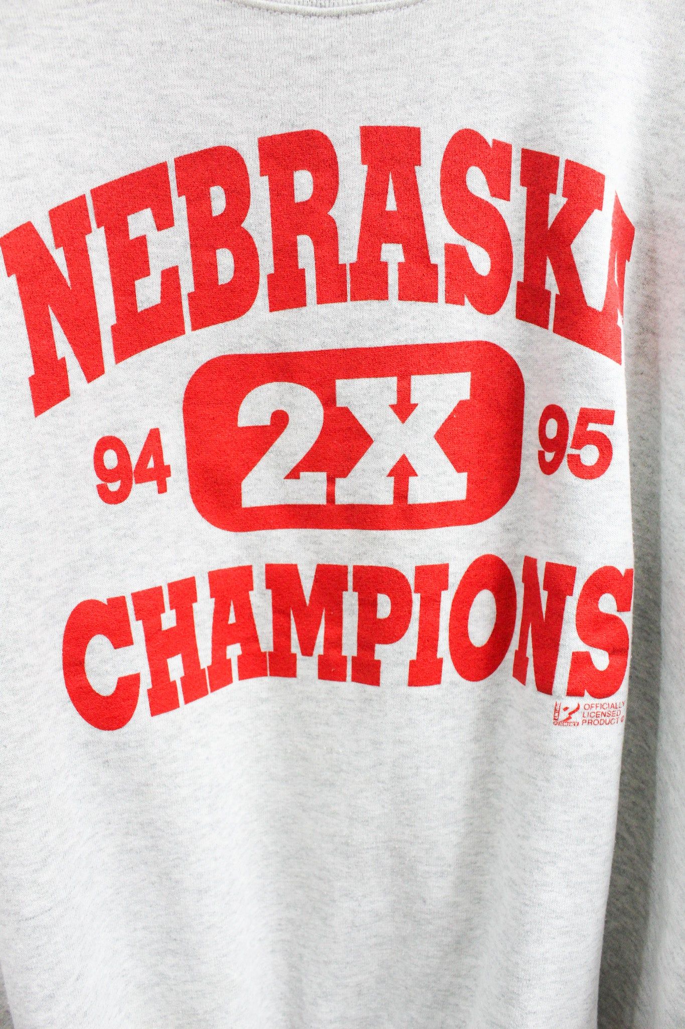 Vintage 94-95 Nebraska 2 Times Champions Crewneck sold by HG Vintage product image thumbnail 2