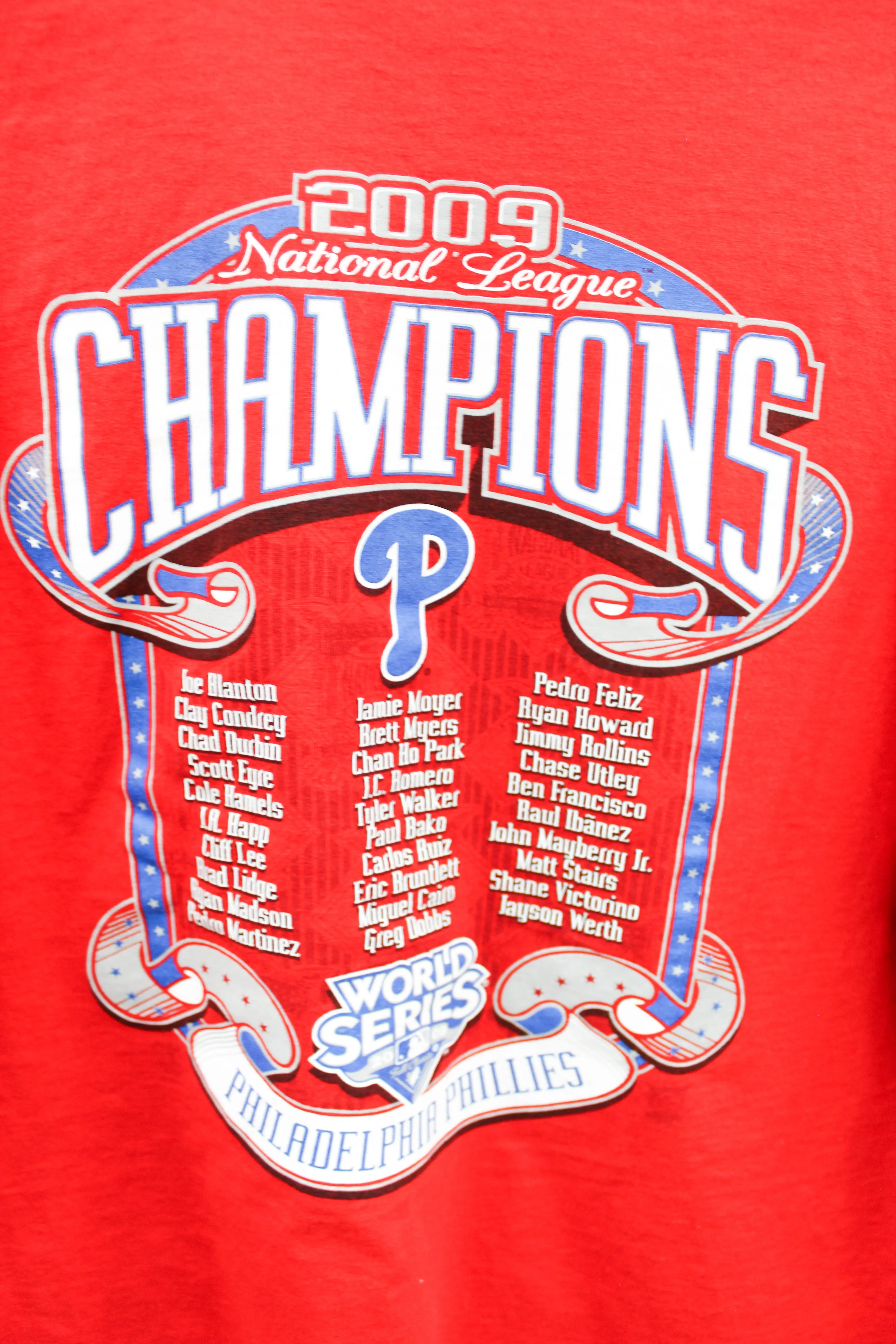 X - 2009 MLB Philadelphia Phillies World Series Champion Tee sold by HG Vintage product image thumbnail 4