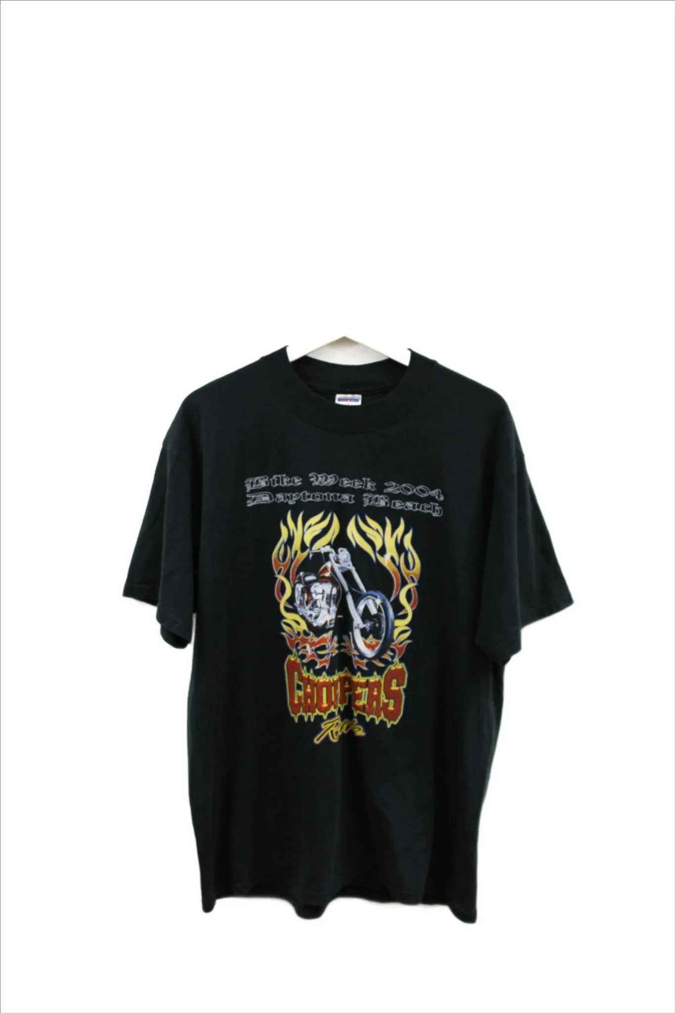 X - Vintage 2004 Daytona Beach Bike Week Choppers Rule Tee sold by HG Vintage