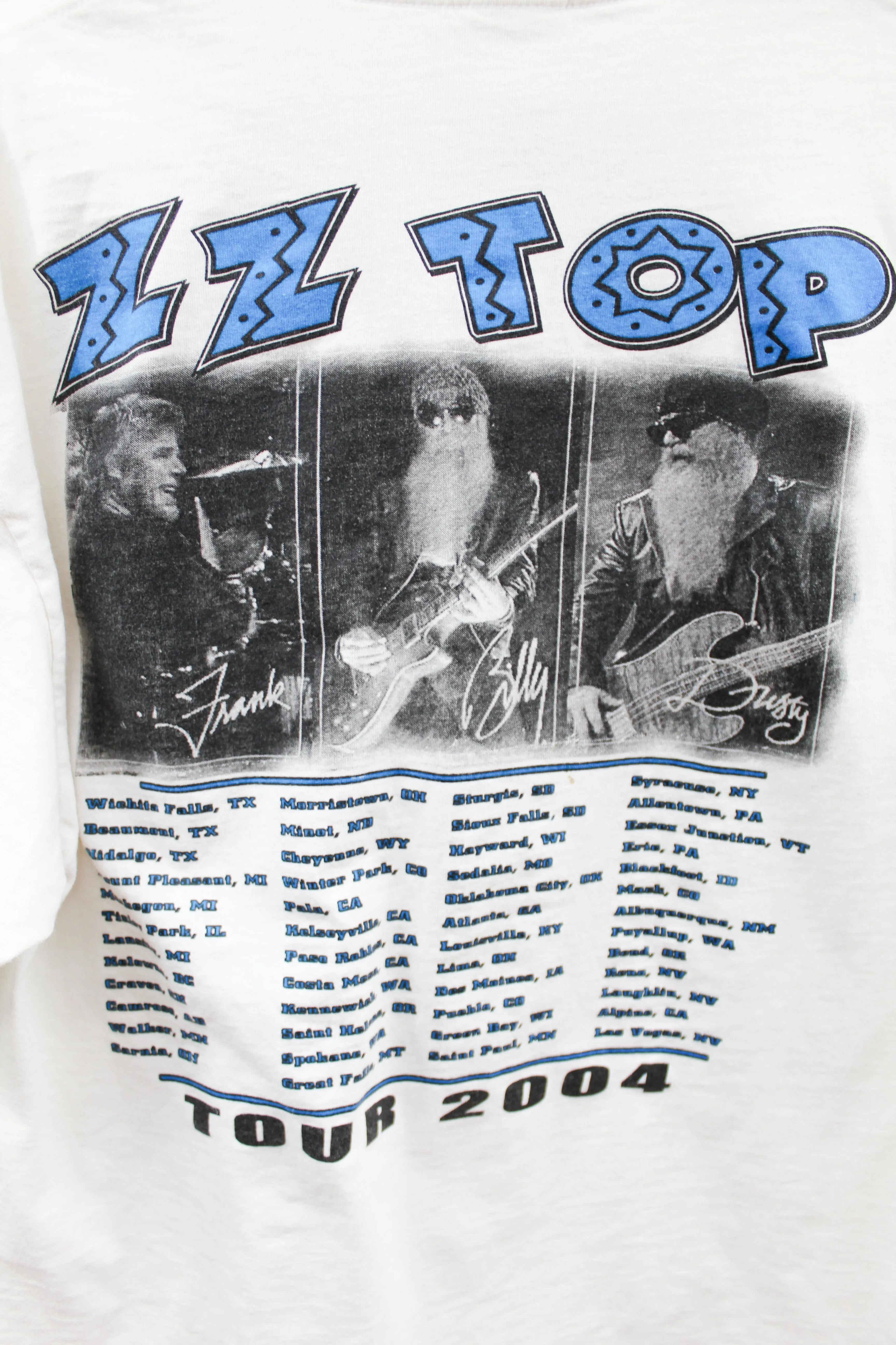 X - Vintage 2004 ZZ Top Summer Tour Tee sold by HG Vintage product image thumbnail 4