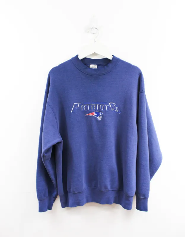 Vintage NFL New England Patriots Embroidered Logo Crewneck sold by HG Vintage