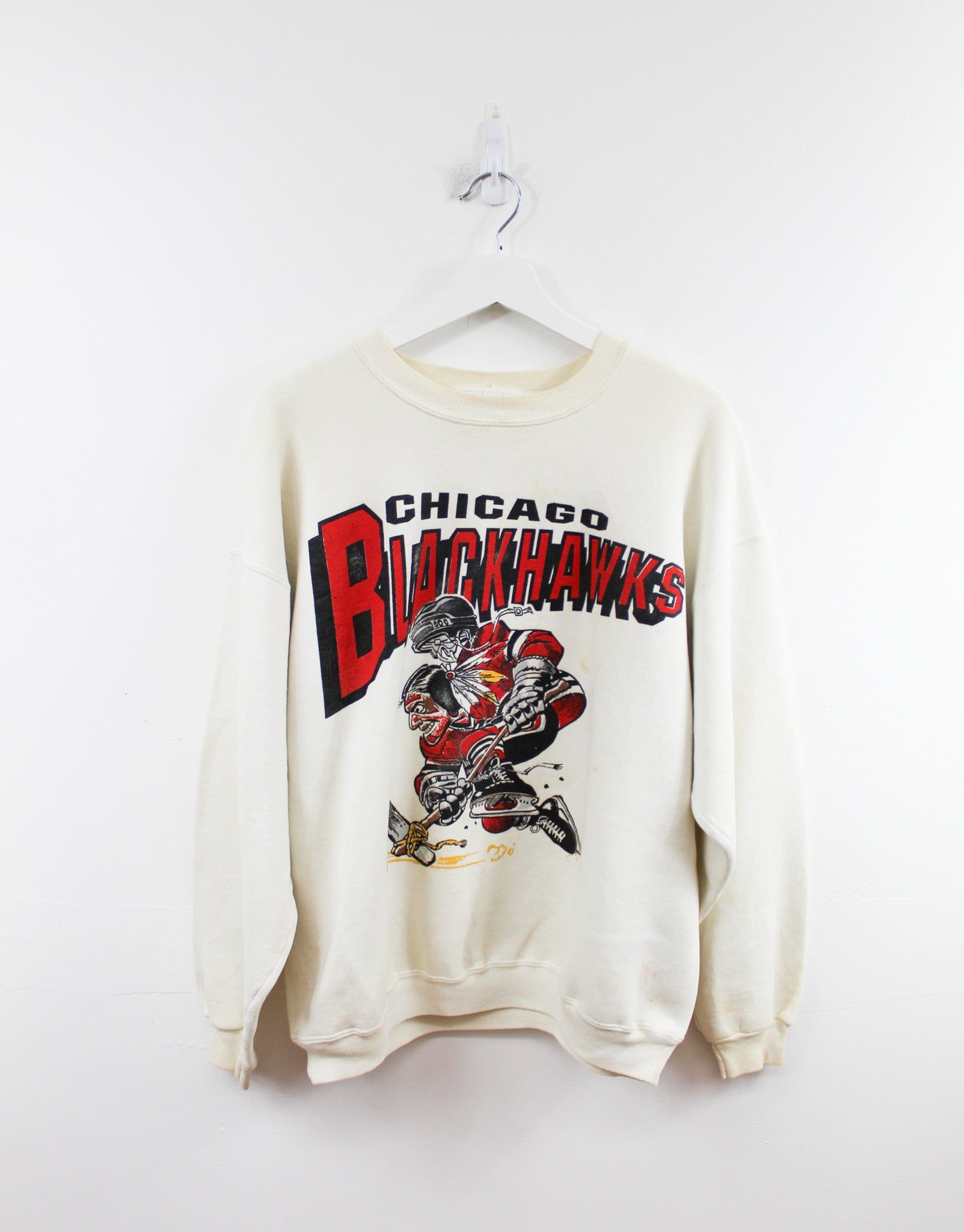 Vintage NHL Chicago Blackhawks Logo Crewneck sold by HG Vintage