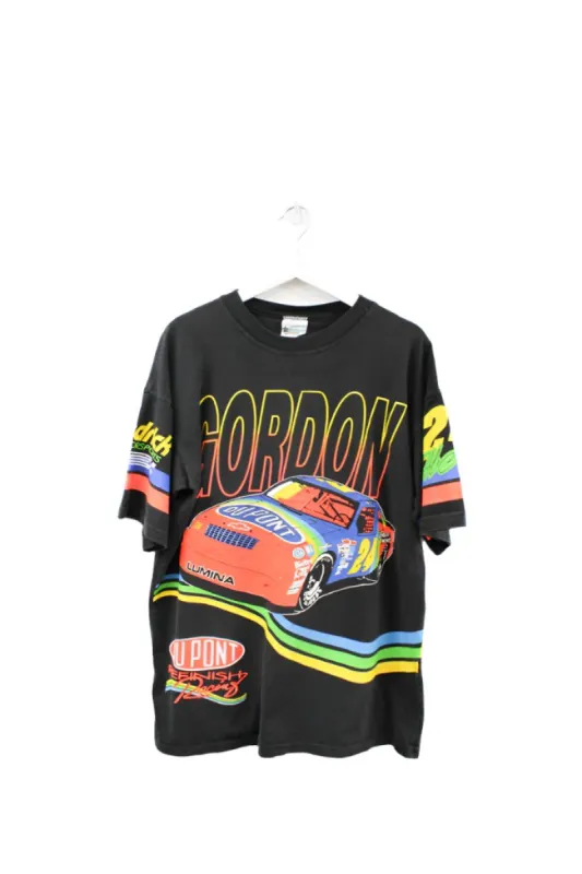 Z- Vintage 90s Nascar Jeff Gordon Dupont Car Jumbo Print Tee sold by HG Vintage