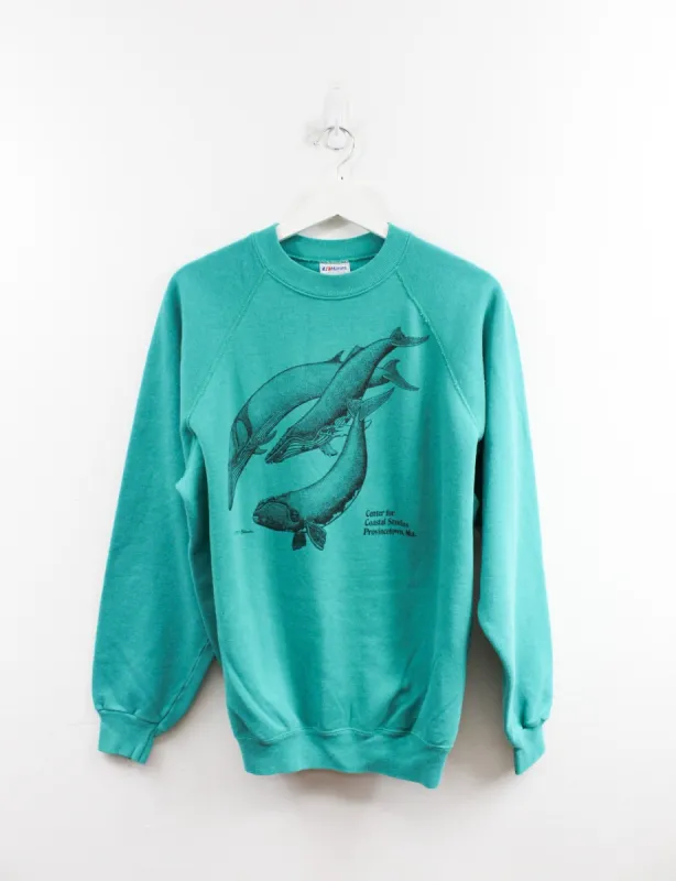 Vintage Center for Coastal Studies Whales Crewneck sold by HG Vintage